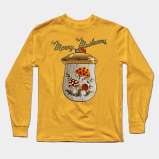 Merry Mushrooms Cannister Set Long Sleeve T-Shirt